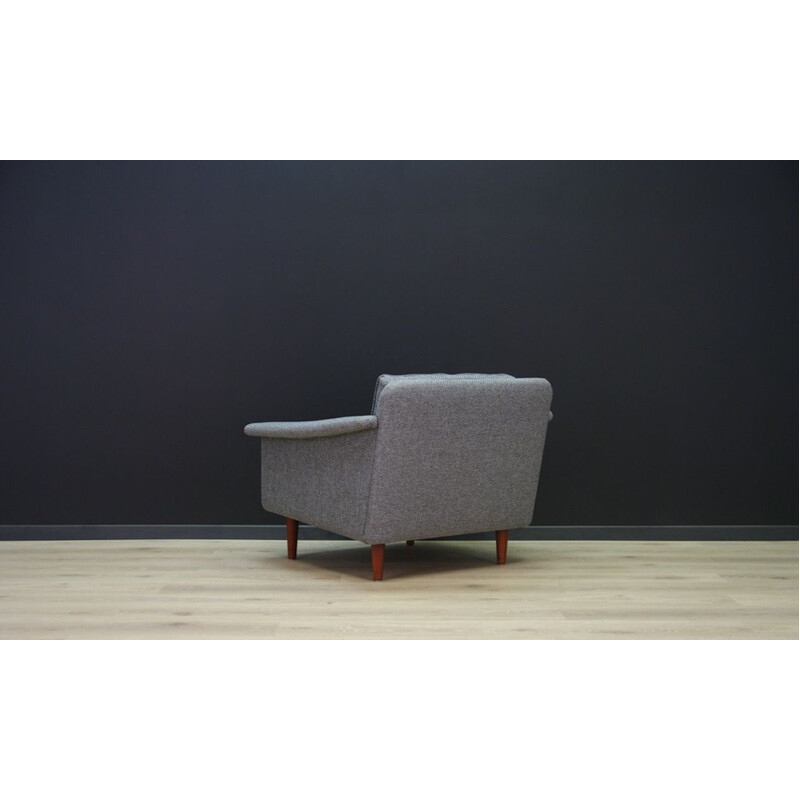 Vintage grey armchair, Danish design, 1960 