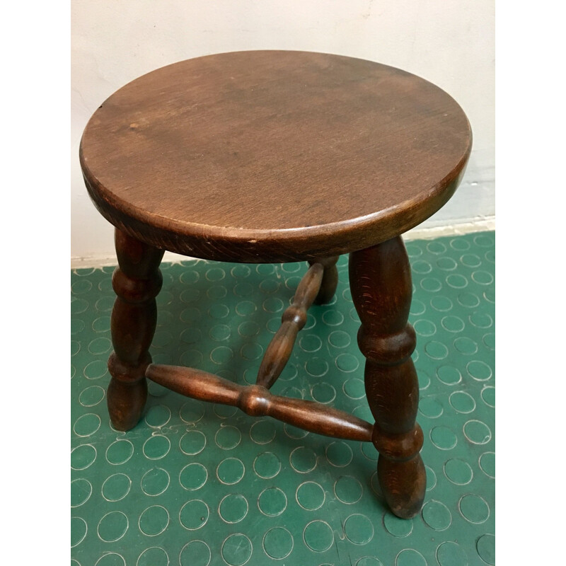 Vintage tripod stool, 1980 