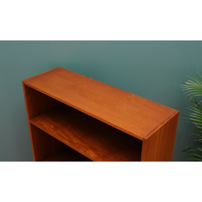 Vintage bookcase in teak veneer, Scandinavian design, 1960-1970s