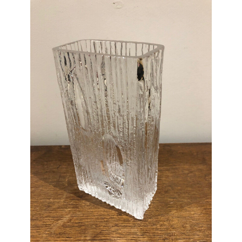 Vintage daum vase model crater 