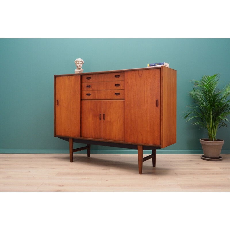 Vintage Westergaard highboard in teak, 1960-1970