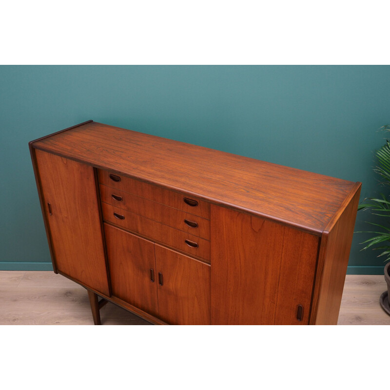 Vintage Westergaard highboard in teak, 1960-1970