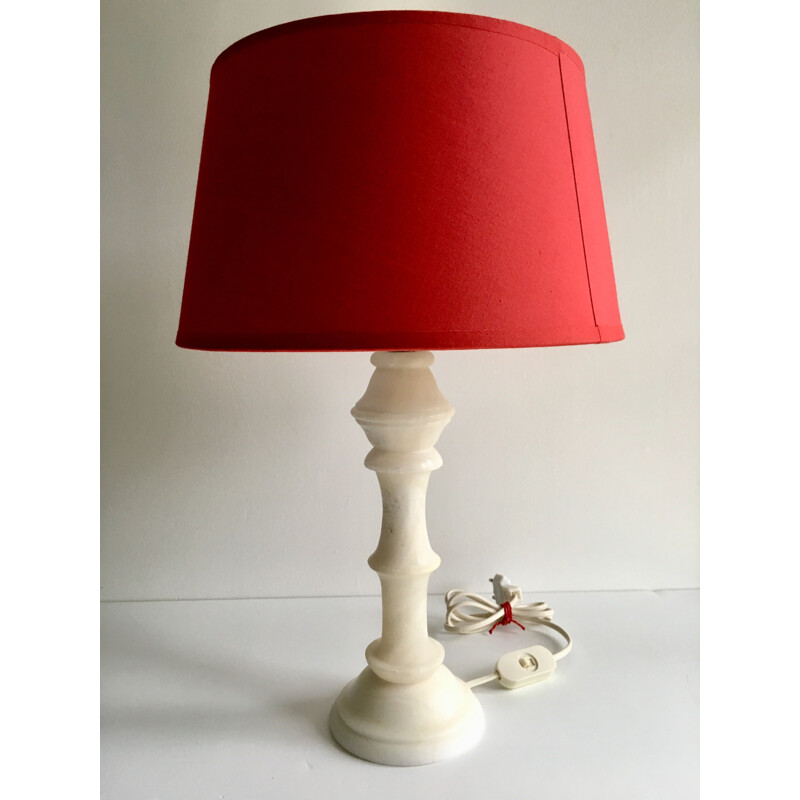 LAMPE Vintage Chic ALBATRE 