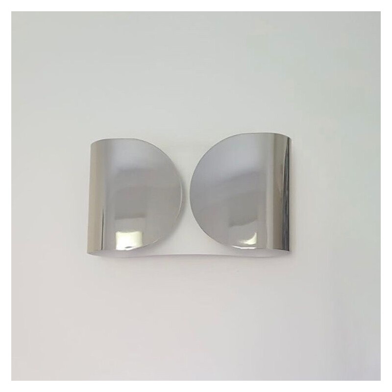 Pair of vintage Foglio wall lamp  by Tobia Scarpa for Flos, 2000s 