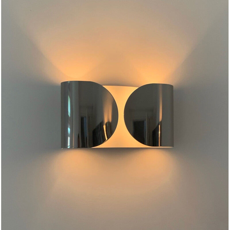 Pair of vintage Foglio wall lamp  by Tobia Scarpa for Flos, 2000s 