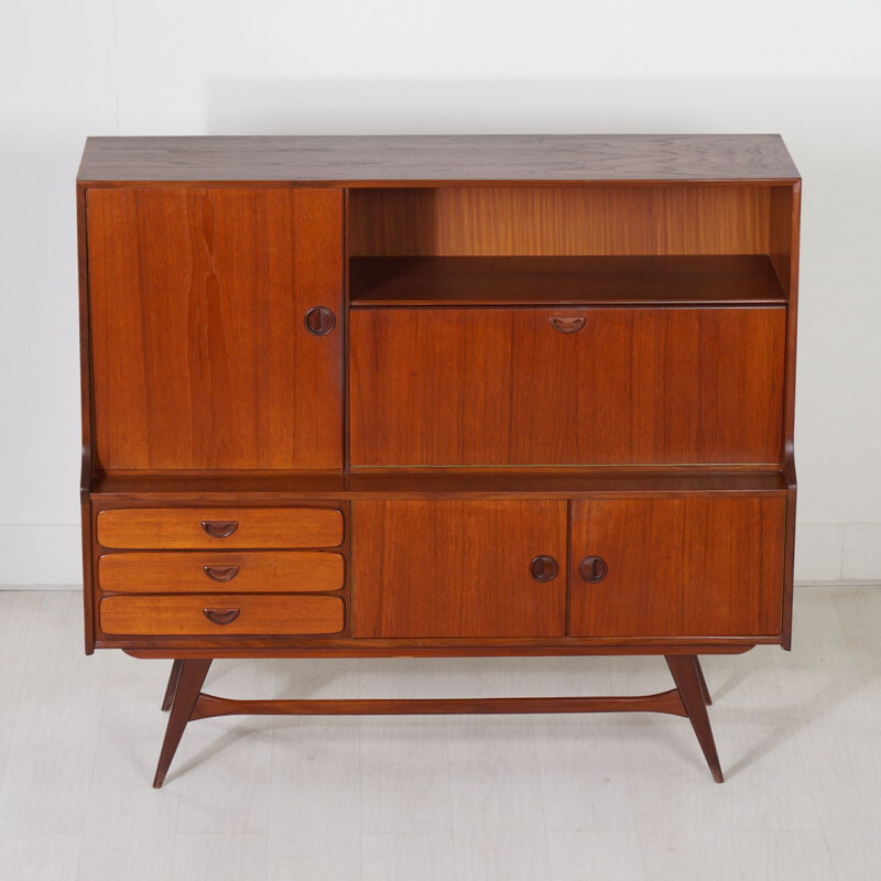 Vintage teak cabinet by Louis van Teeffelen for Wébé, 1960s