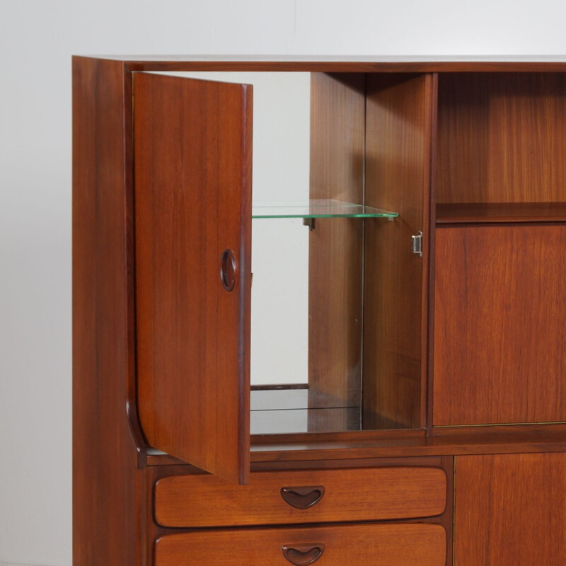 Vintage teak cabinet by Louis van Teeffelen for Wébé, 1960s