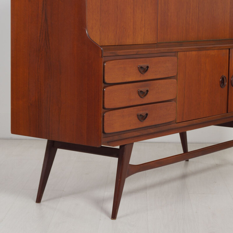 Vintage teak cabinet by Louis van Teeffelen for Wébé, 1960s