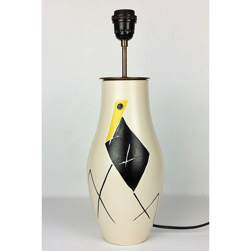 Vintage lamp by Robert Dupanier, Vallauris, 1950