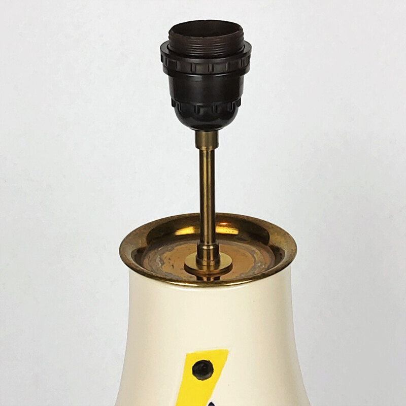 Lampe vintage par Robert Dupanier, Vallauris, 1950