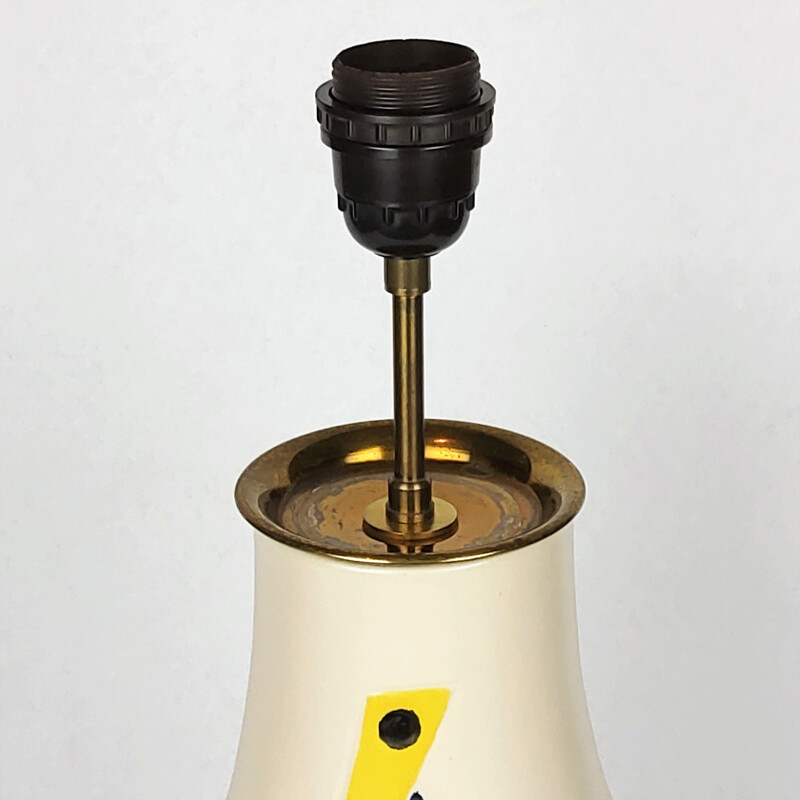 Vintage lamp by Robert Dupanier, Vallauris, 1950
