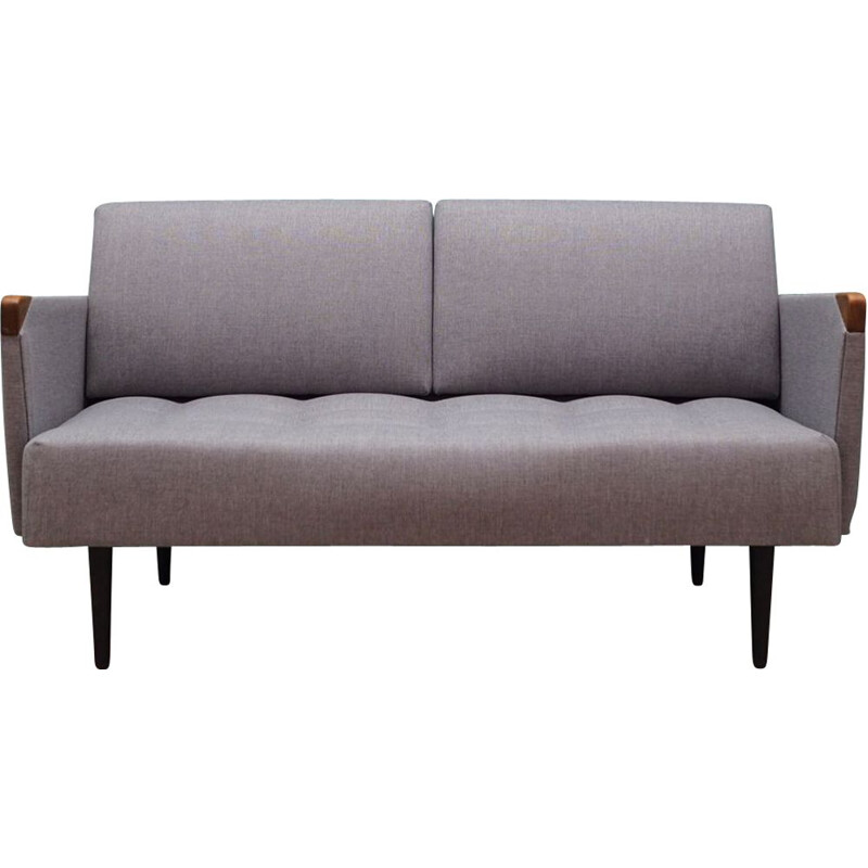 Vintage grey fabric sofa, Denmark, 1960s