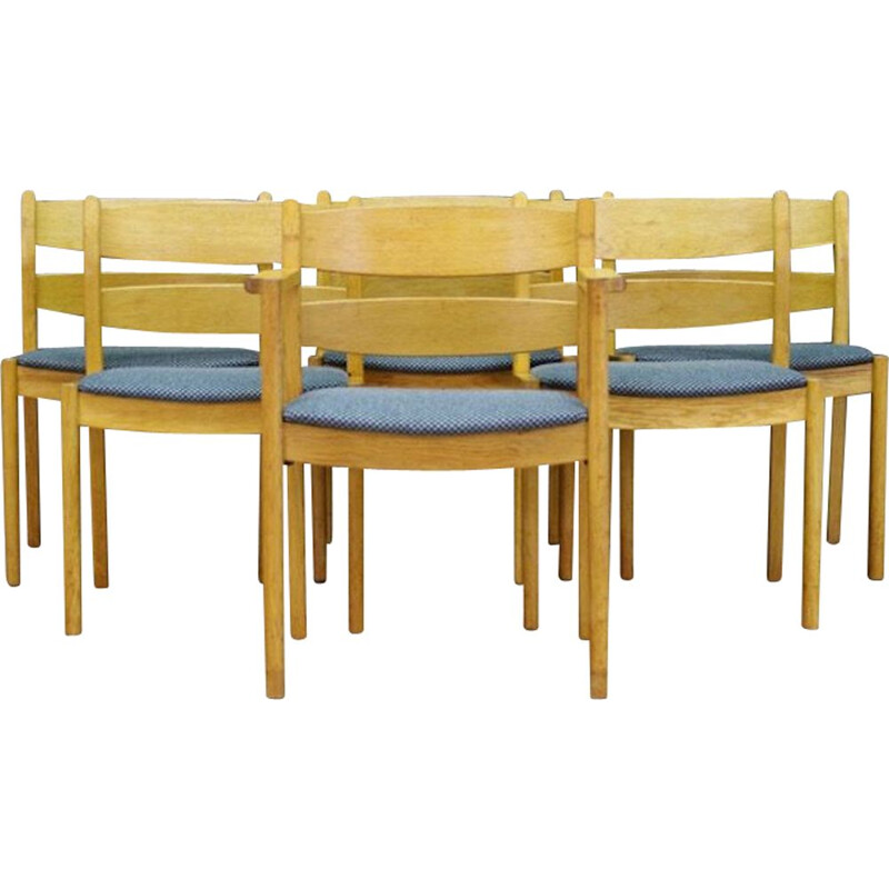 Set of 6 Danish vintage chairs Kurt Ostervig, 1970s