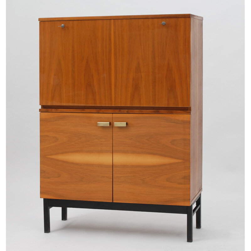 Czechoslovak Interiér Praha rectangular secretary in walnut - 1964