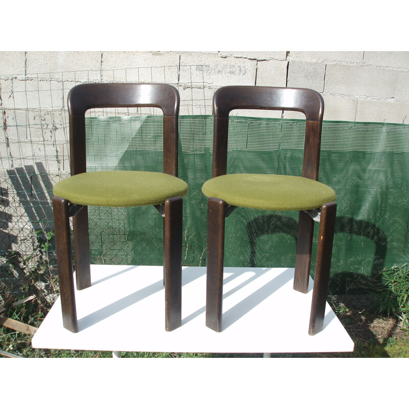 Paires de Chaises vintage de Bruno rey