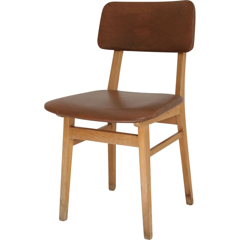 Vintage-Stuhl in brauner Farbe, 1960