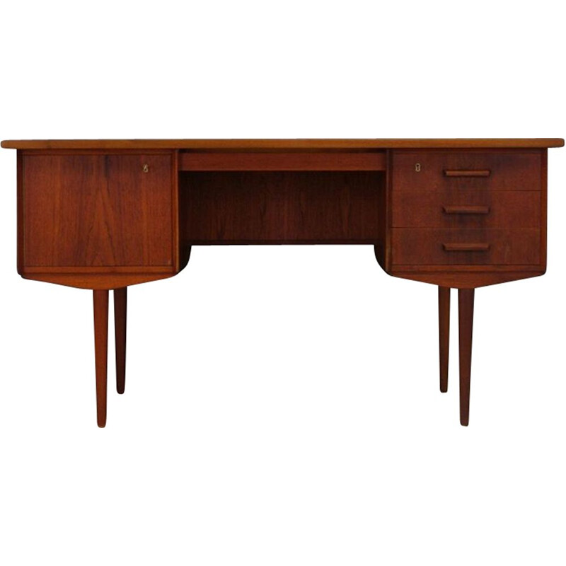 Vintage Scandinavian writing teak desk, 1970