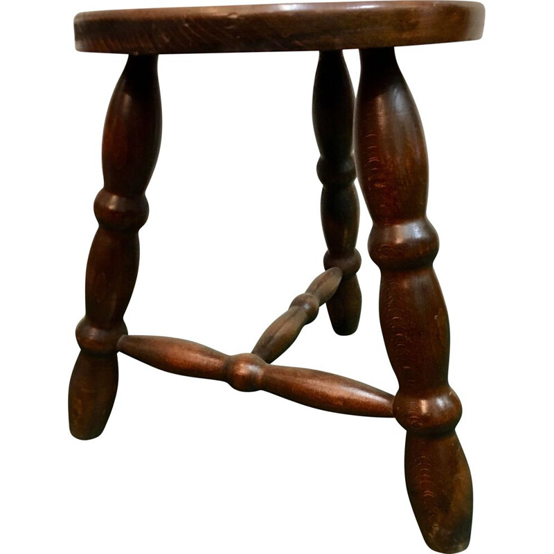 Vintage tripod stool, 1980 