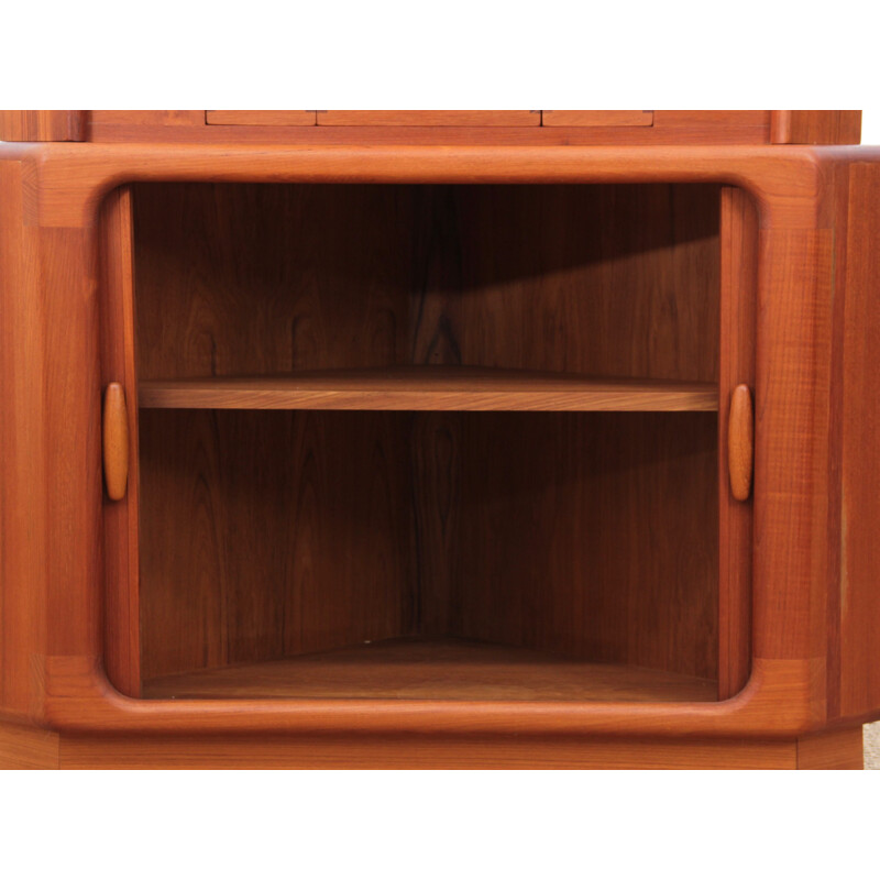 Vintage Scandinavian teak corner cabinet by Dyrlund