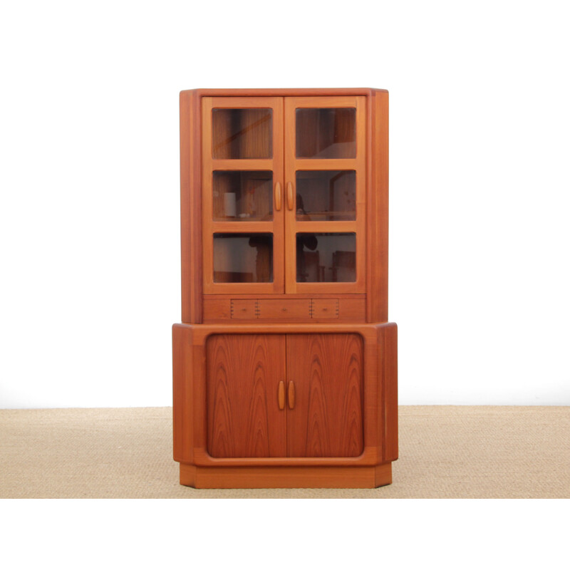 Vintage Scandinavian teak corner cabinet by Dyrlund