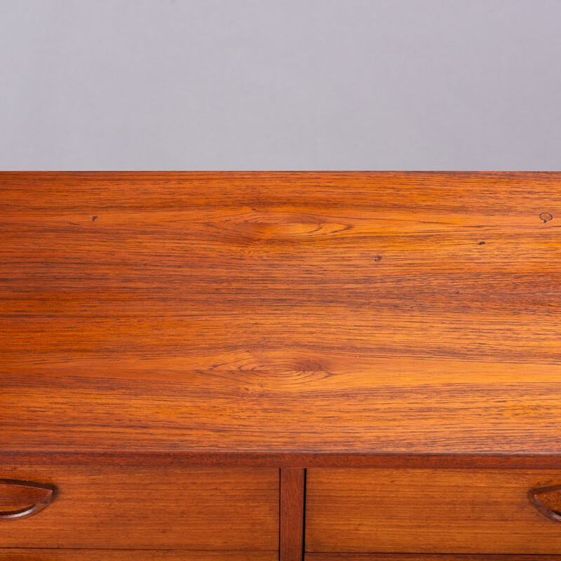 Vintage Teak Dresser by Kai Kristiansen for FM Møbler, 1962