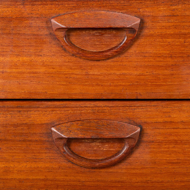 Vintage Teak Dresser by Kai Kristiansen for FM Møbler, 1962