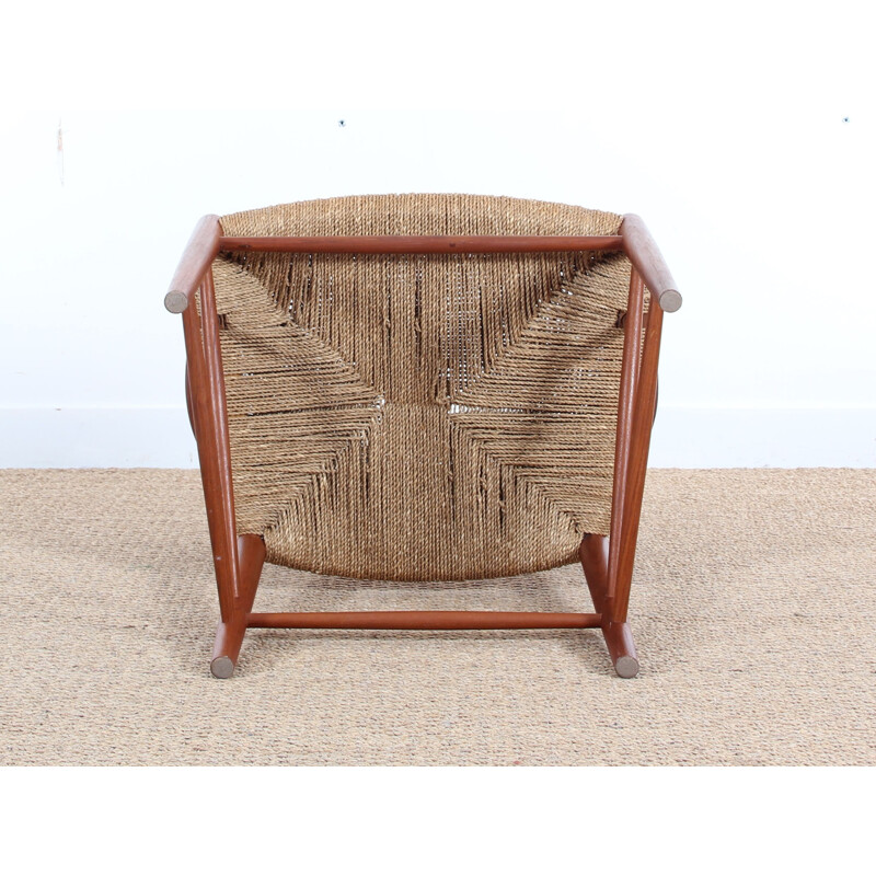 Pareja de sillones escandinavos vintage de teca modelo 317 de Peter Hvidt