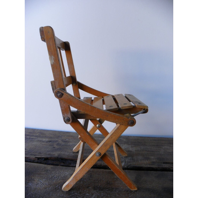 Vintage Folding kid chair, 1950s.