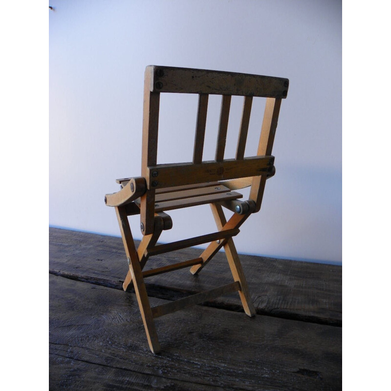 Vintage Folding kid chair, 1950s.