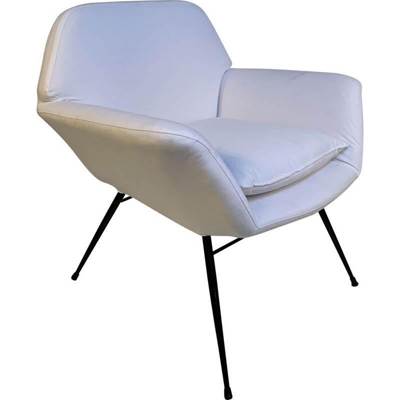 Vintage Italian armchair with tubular structure, 1950