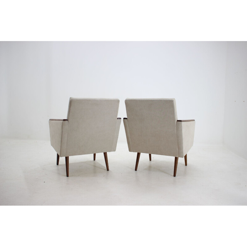 Vintage Pair of Armchairs, Czechoslovakia 1960