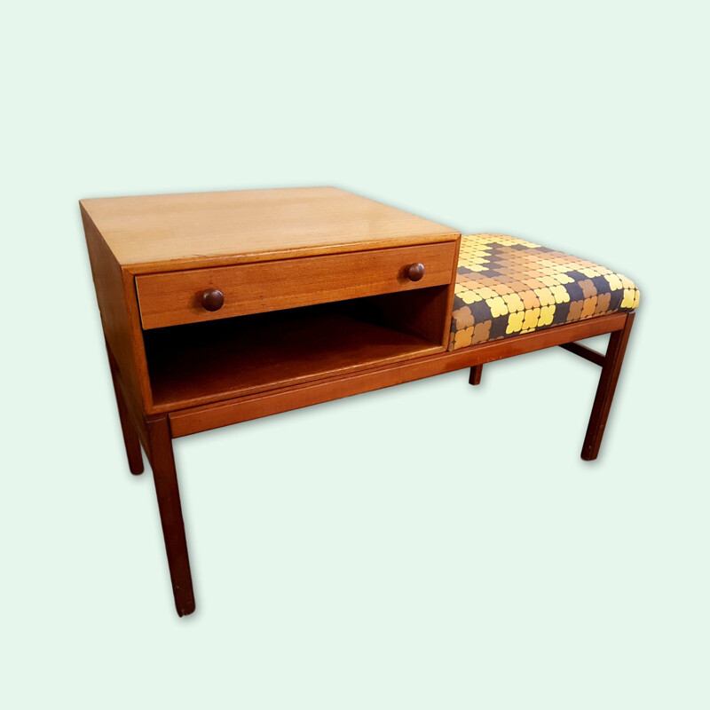 Vintage Swedish Telephone Table & Bench from Tingströms 1960s