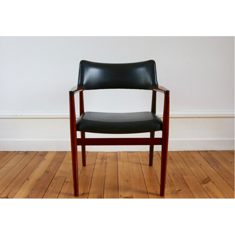 Vintage Scandinavian rosewood armchair by Erik Worts