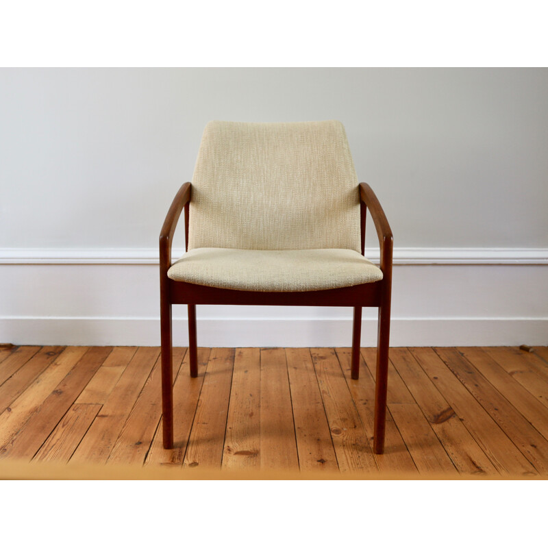 Vintage Scandinavian teak armchair by Henning Kjaernulf, 1960