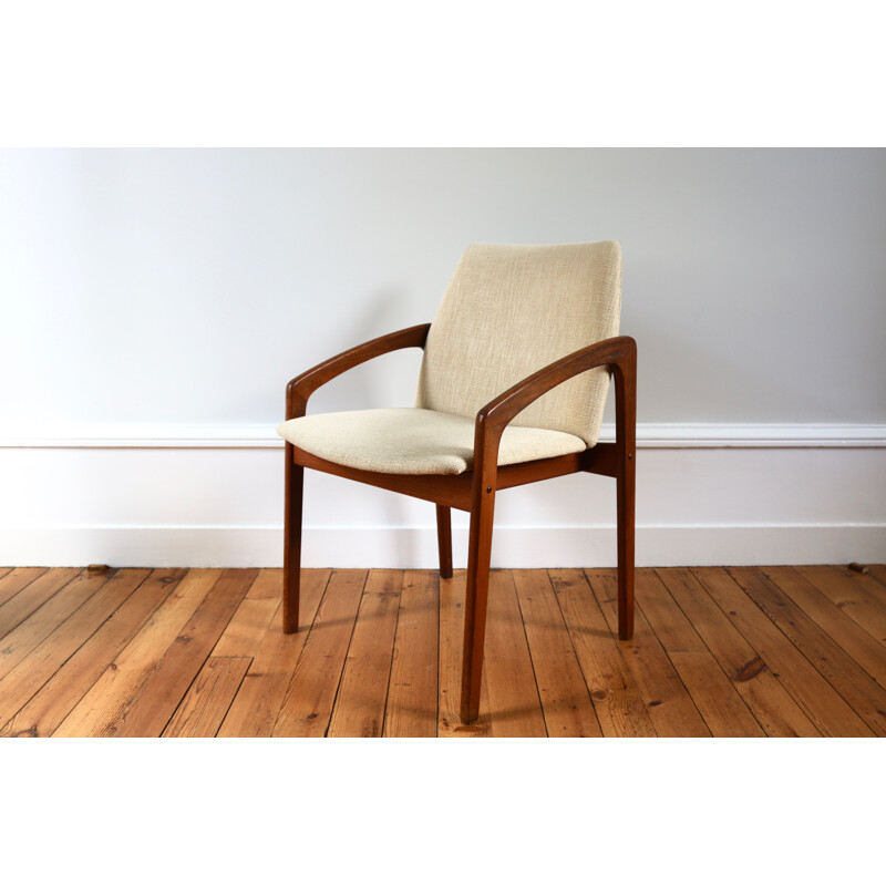 Vintage Scandinavian teak armchair by Henning Kjaernulf, 1960