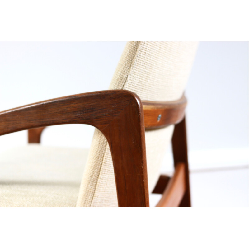 Vintage Scandinavian teak armchair by Henning Kjaernulf, 1960