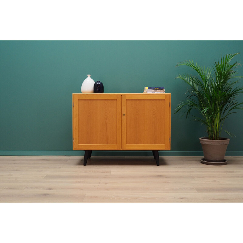 Vintage Scandinavian sideboard in ash veneer, 1960-1970