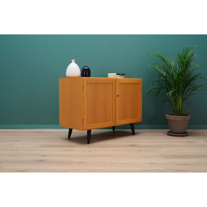 Vintage Scandinavian sideboard in ash veneer, 1960-1970