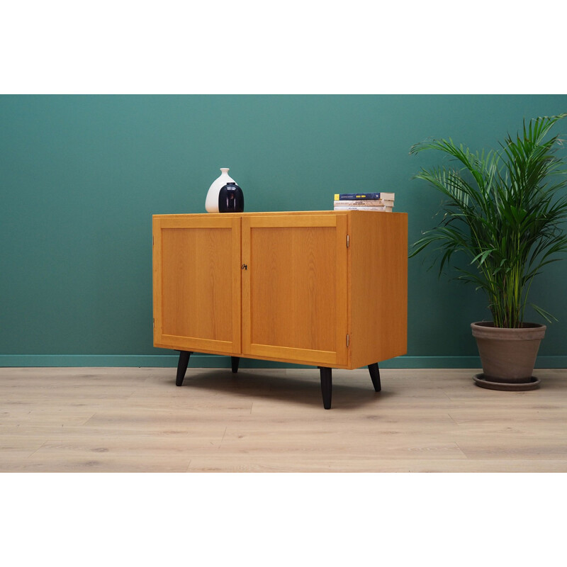 Vintage Scandinavian sideboard in ash veneer, 1960-1970