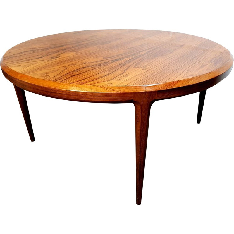 Mesa de café Vintage Rosewood por Johannes Andersen para Silkeborg, Dinamarca 1960