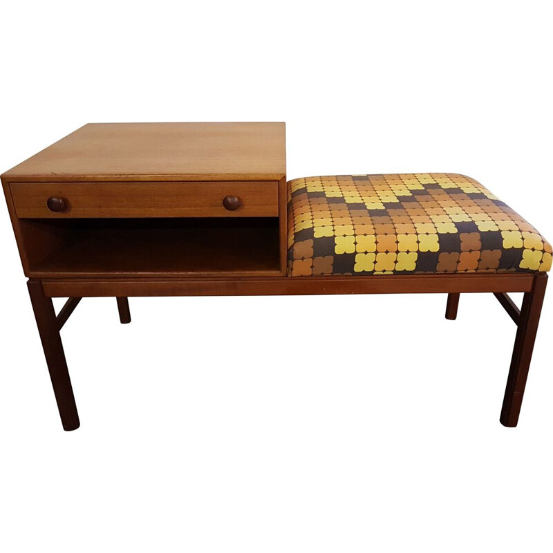 Vintage Swedish Telephone Table & Bench from Tingströms 1960s