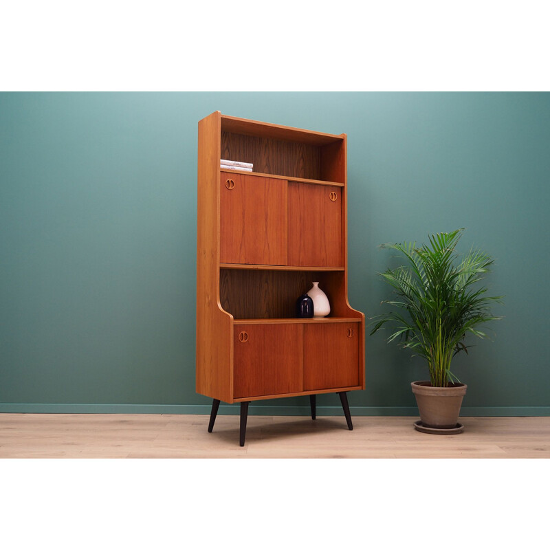 Vintage Scandinavian bookcase in teak by S Design, 1960-1970 