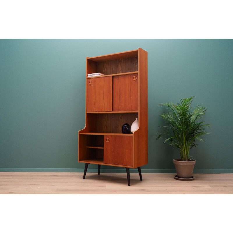 Vintage Scandinavian bookcase in teak by S Design, 1960-1970 