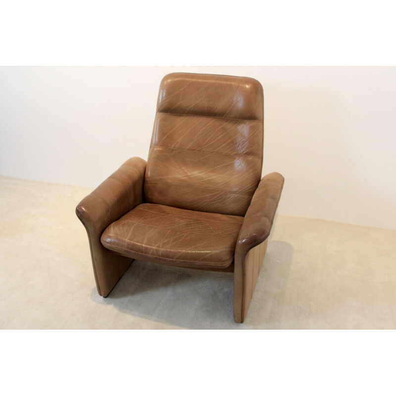 Fauteuil De Sede modèle "DS-50" en cuir à dossier ajustable - 1960