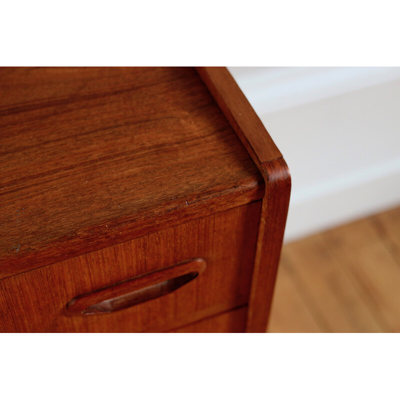 Vintage Scandinavian teak bedside table 1960