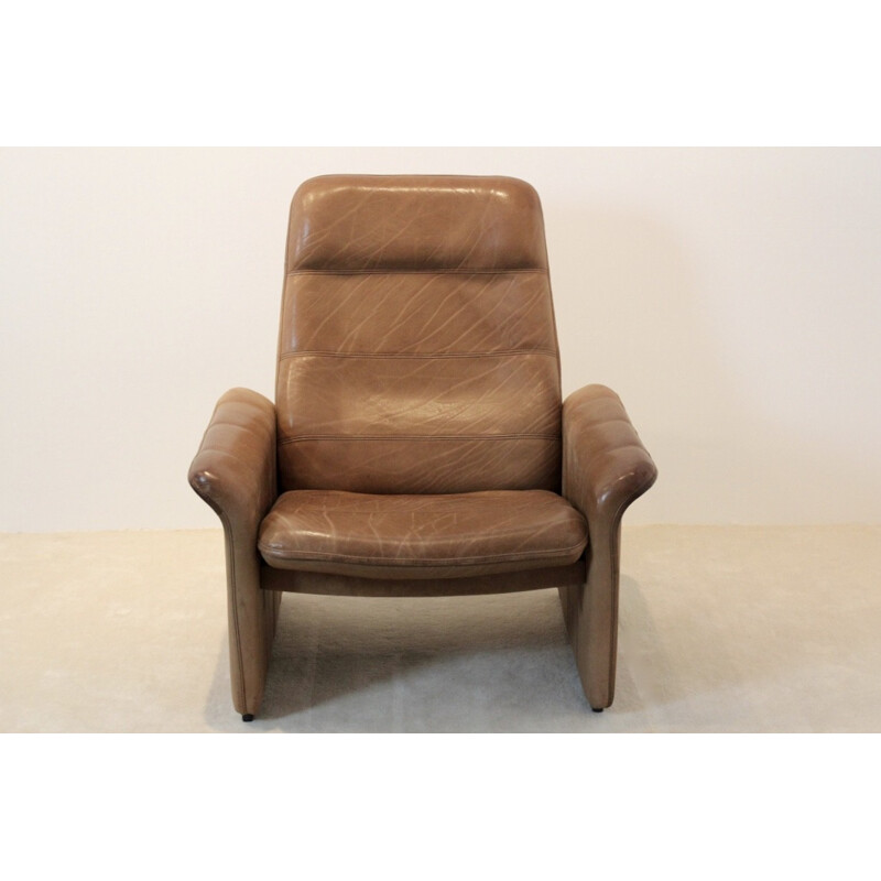 De Sede "DS-50" adjustable lounge chair in leather - 1960s