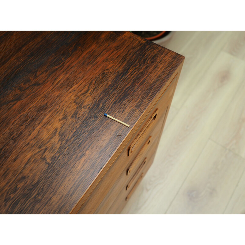 Vintage rosewood Chest Of Drawers by Hundevad, 1960-70s