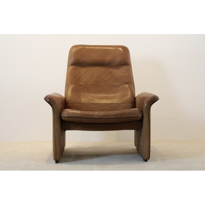 De Sede "DS-50" adjustable lounge chair in leather - 1960s