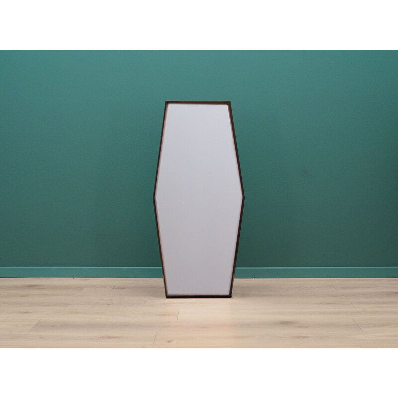 Vintage scandinavian rosewood Mirror by TH. Poss EFTF, 1960s