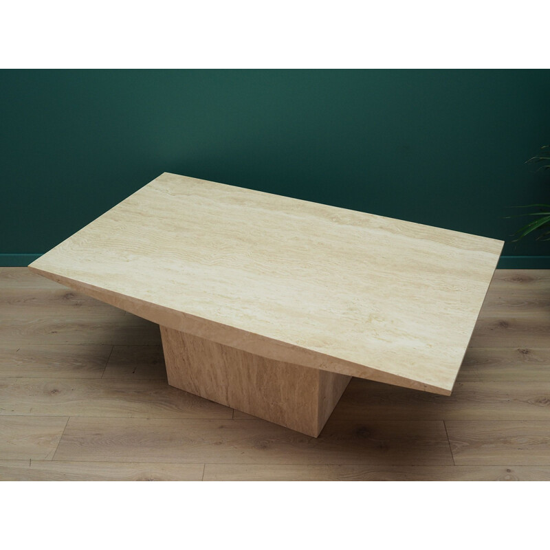 Scandinavian vintage coffee table in stone, 1970s